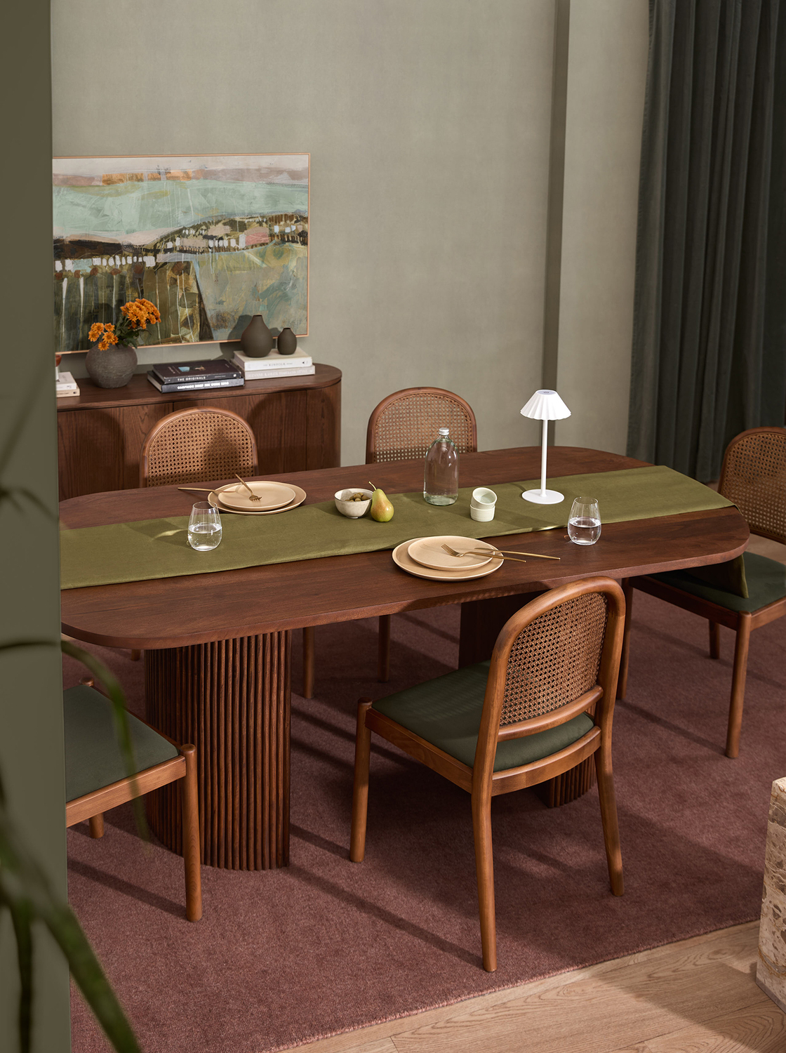 Anika Oval Mango Wood Dining Table