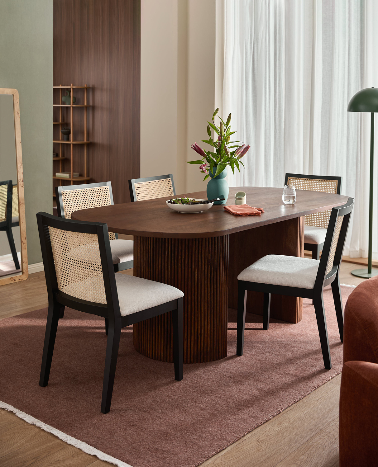 Anika Oval Mango Wood Dining Table