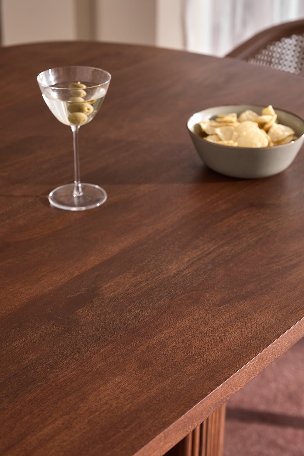 Anika Oval Mango Wood Dining Table