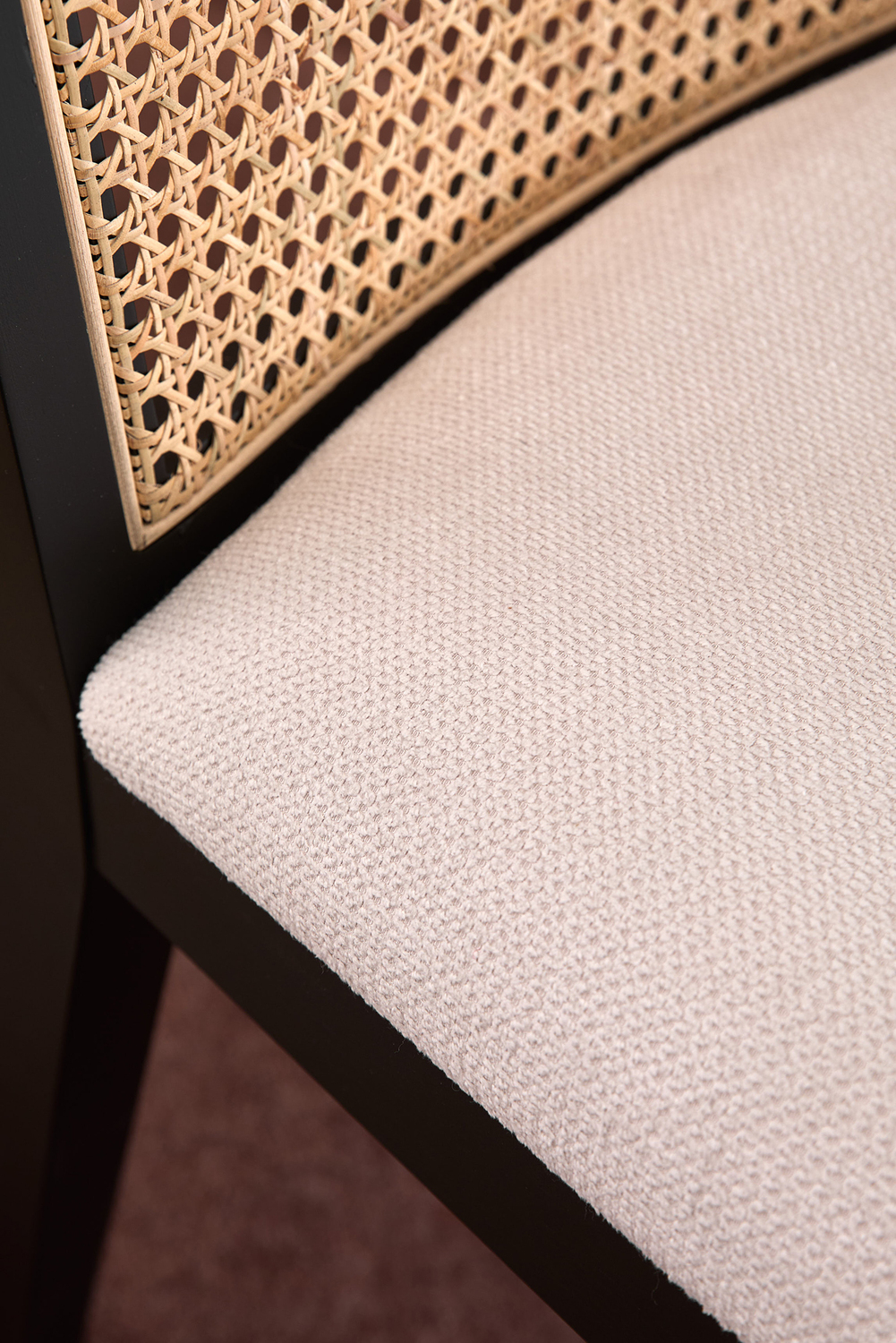 Dennett Rattan & Solid Beech Wood Dining Chairs
