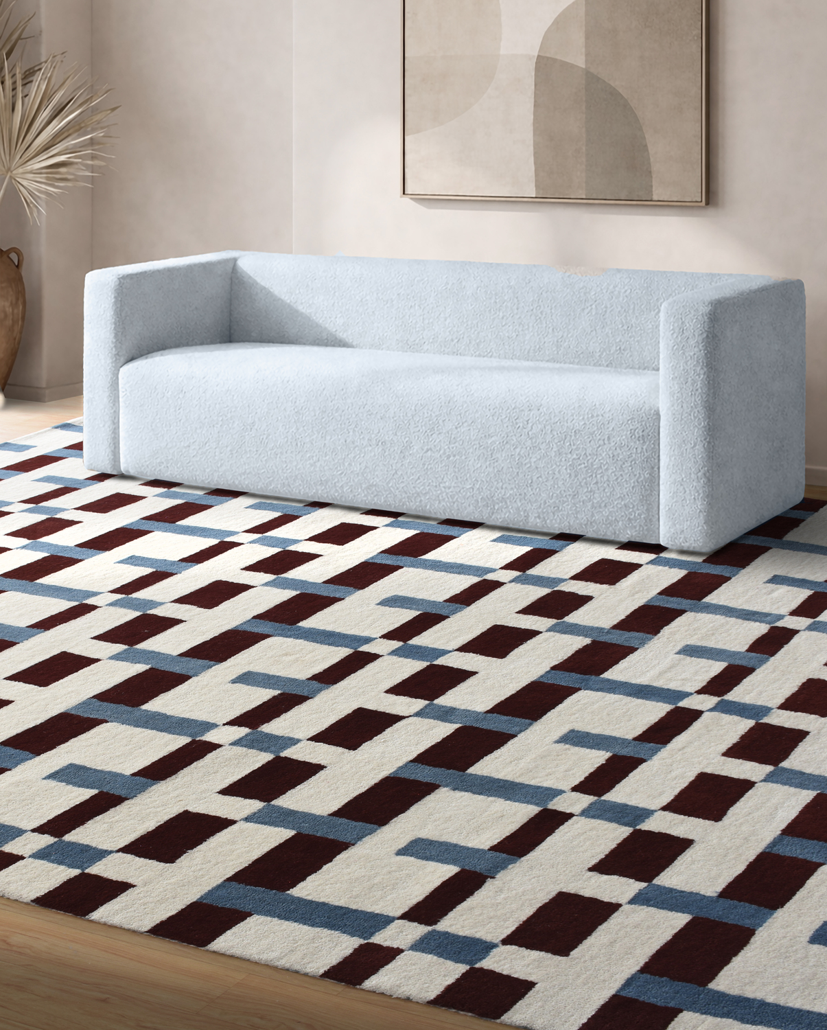 Greta Geometric Hand-Tufted Wool Rug