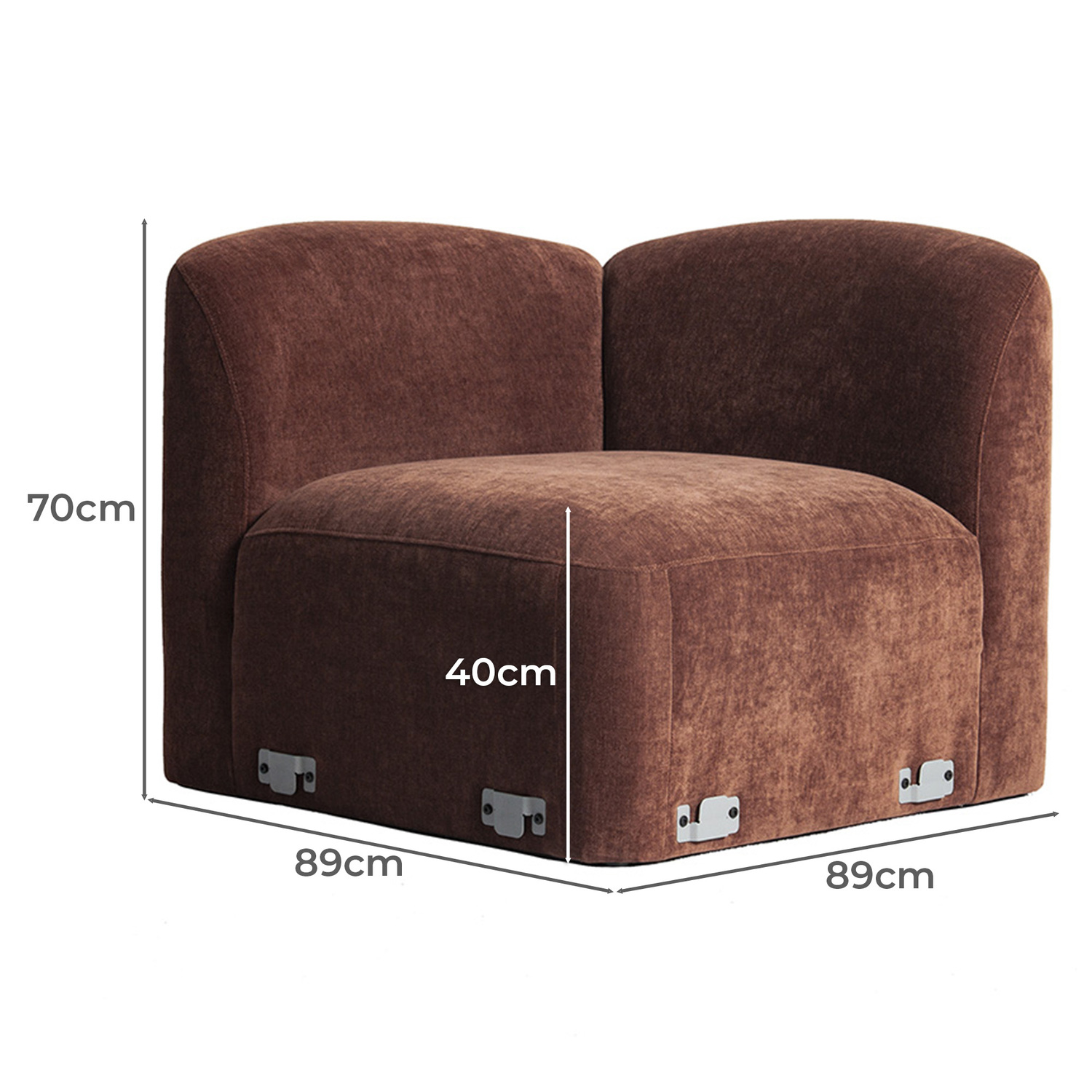 Cami Chenille Corner Chair