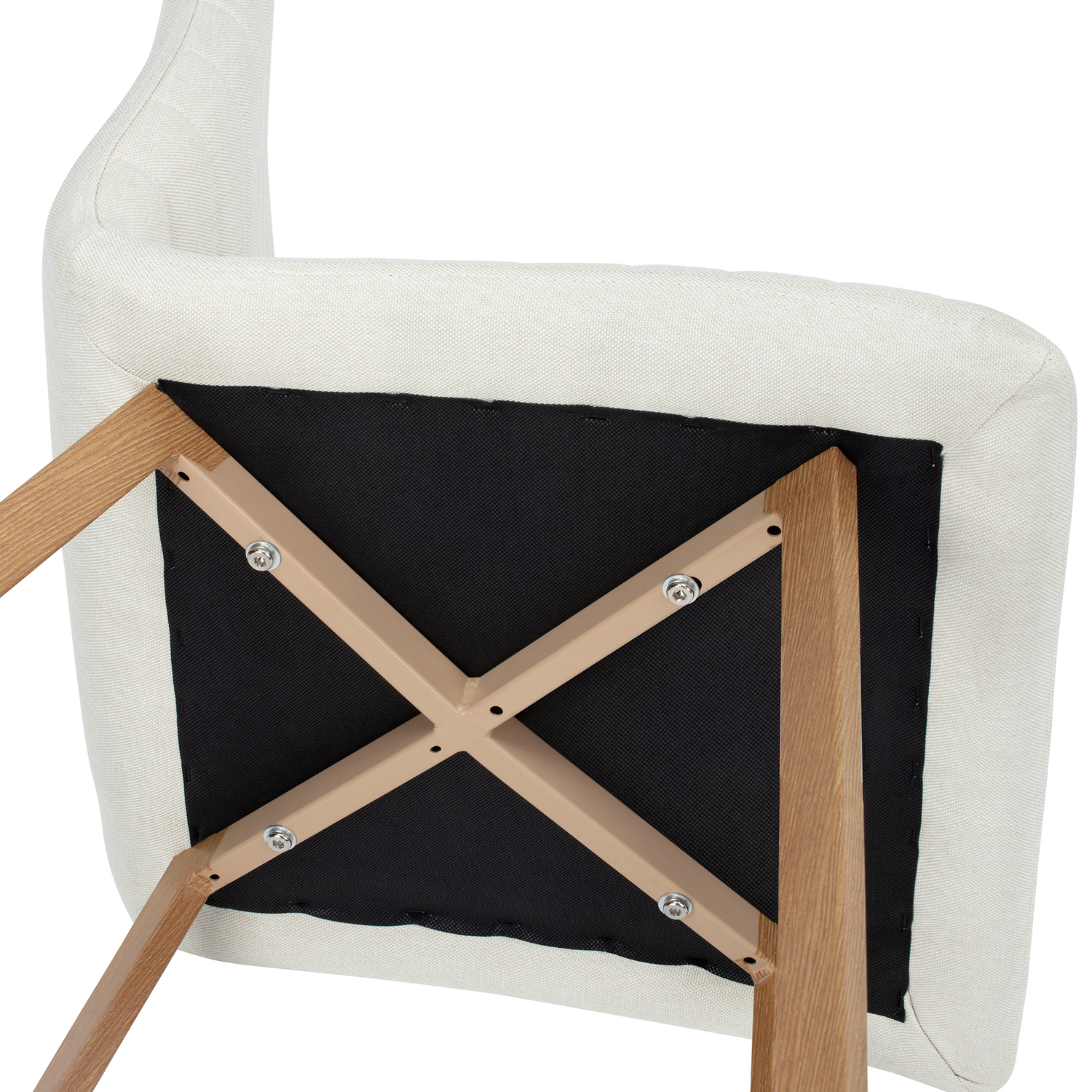 Nora Glass Dining Table and Hayden Upholstered Dining Chairs Set