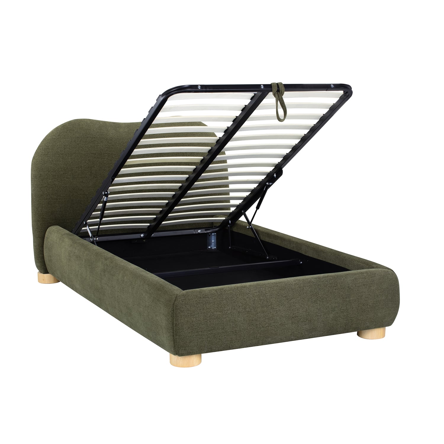 Paloma Boucle Gas Lift Storage Bed