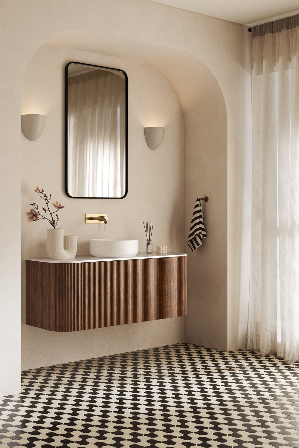Sabina 360mm Round Ceramic Above Counter Basin