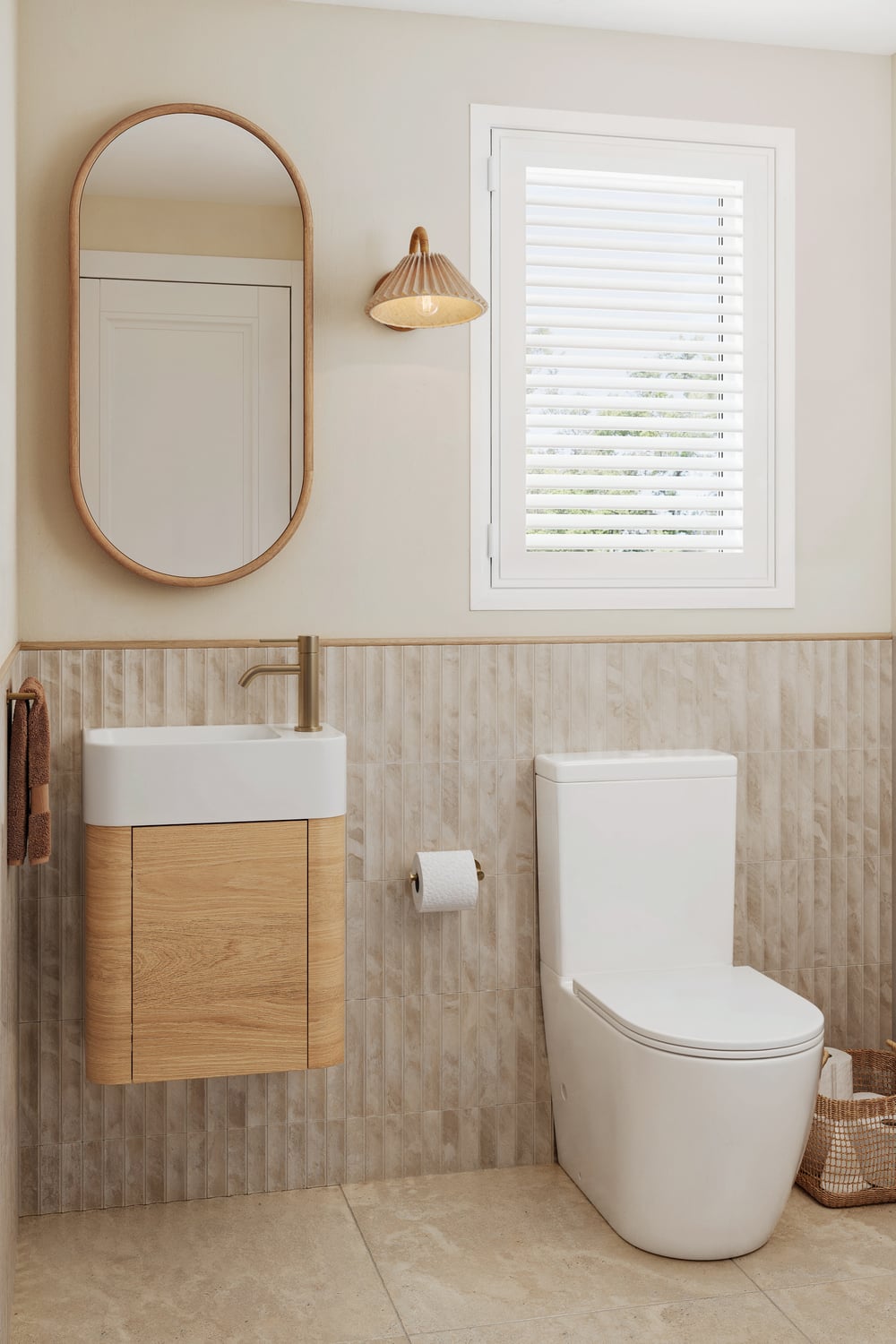 Bronte 450mm Pill Mirrored Shaving Cabinet