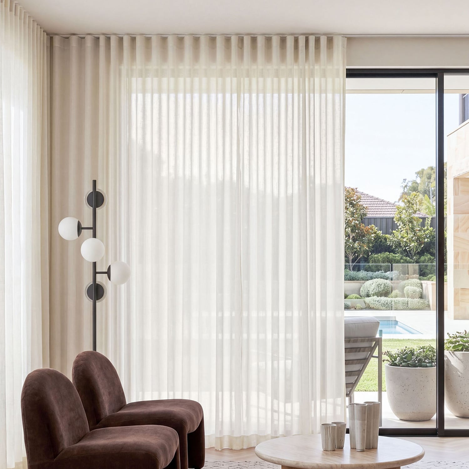 Eden Sheer S-Fold Curtains