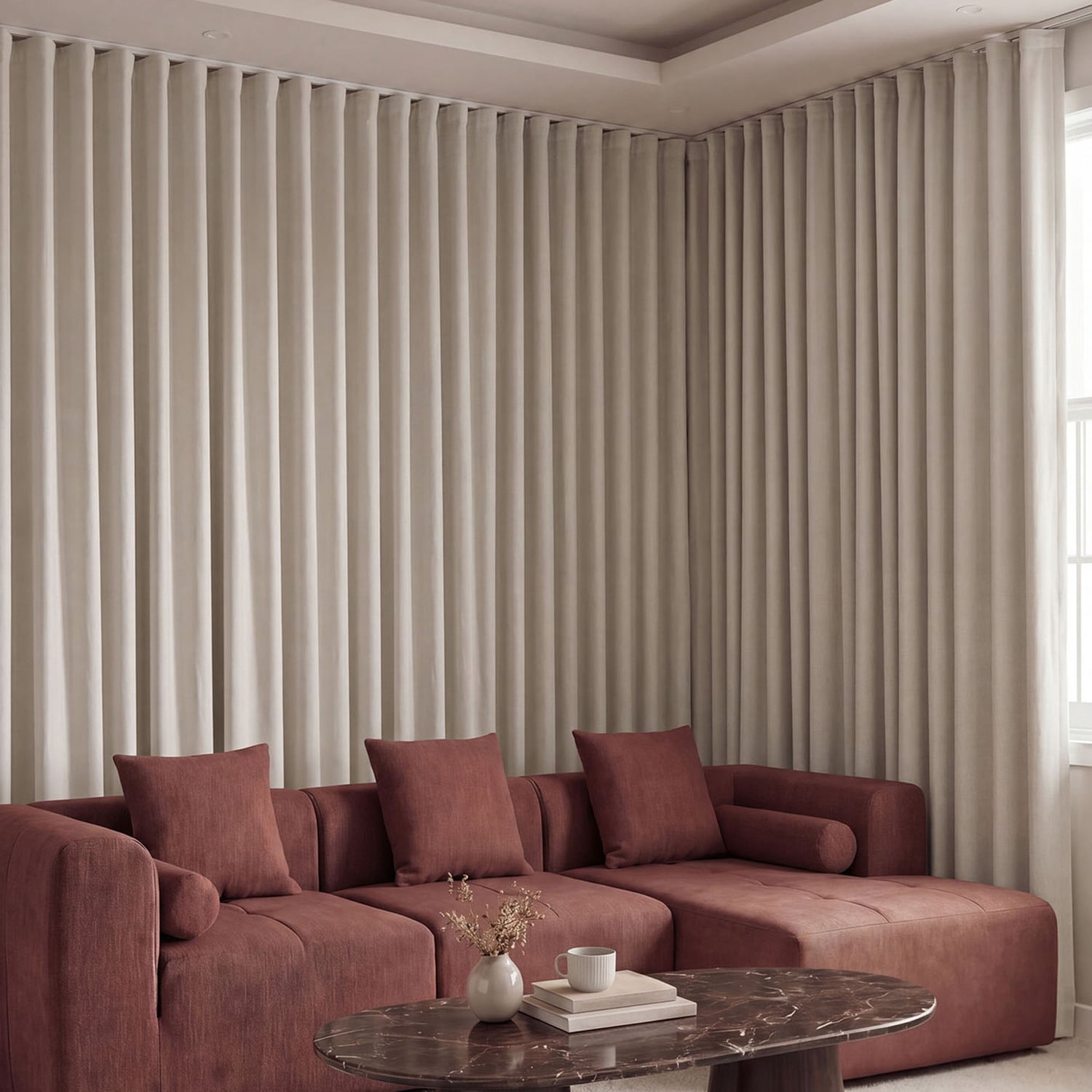 Eden Blockout S-Fold Curtains