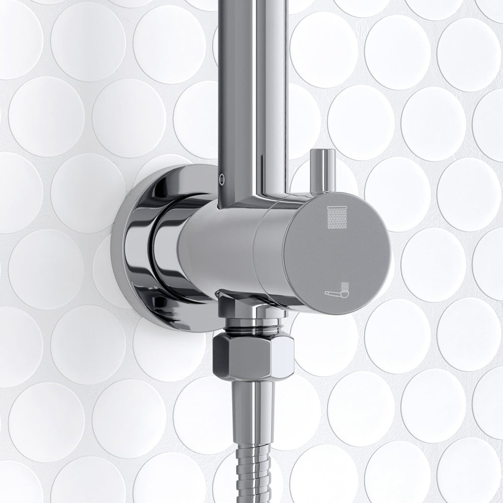 Carson 250mm Brass Twin Shower