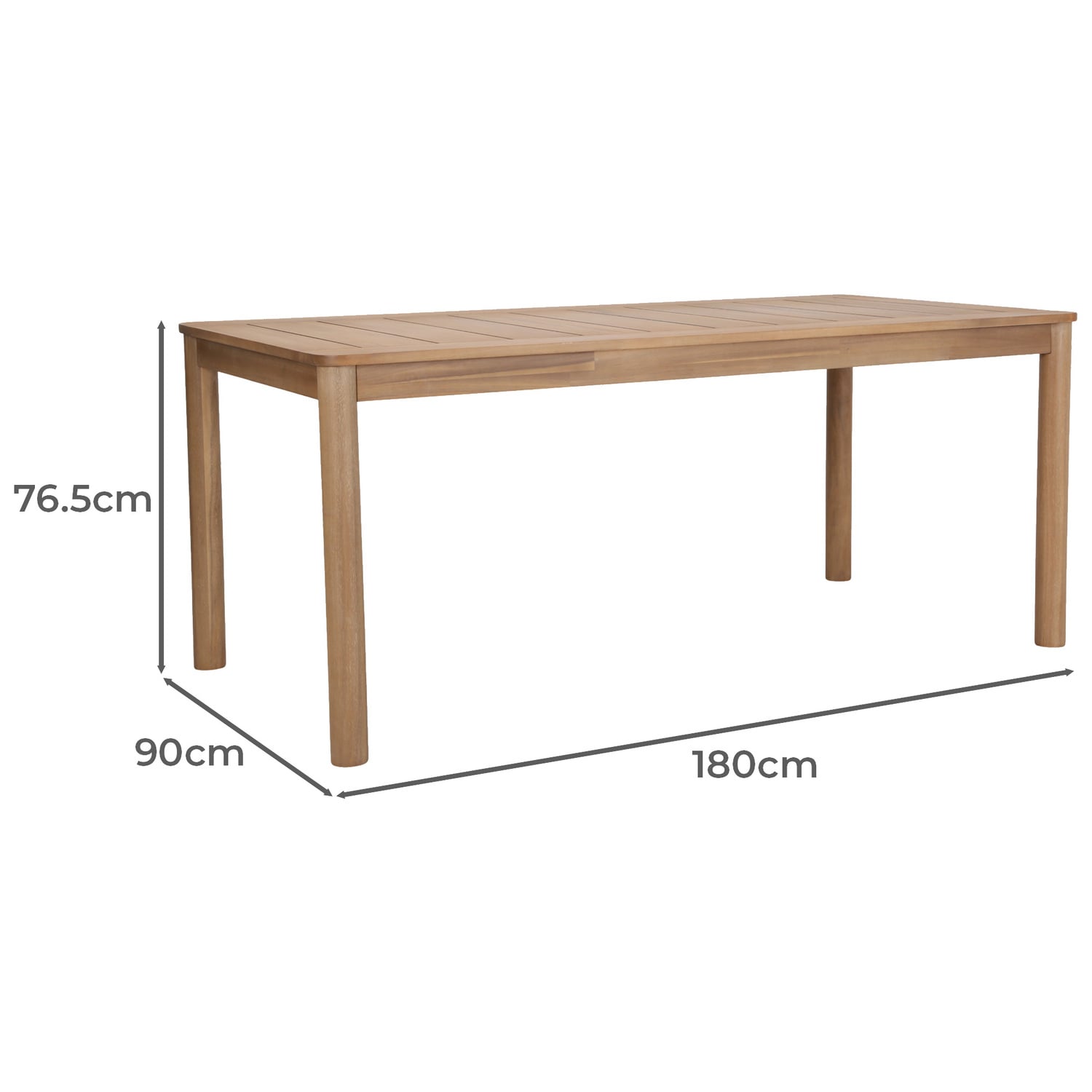 Patmos Acacia Wood Outdoor Dining Table