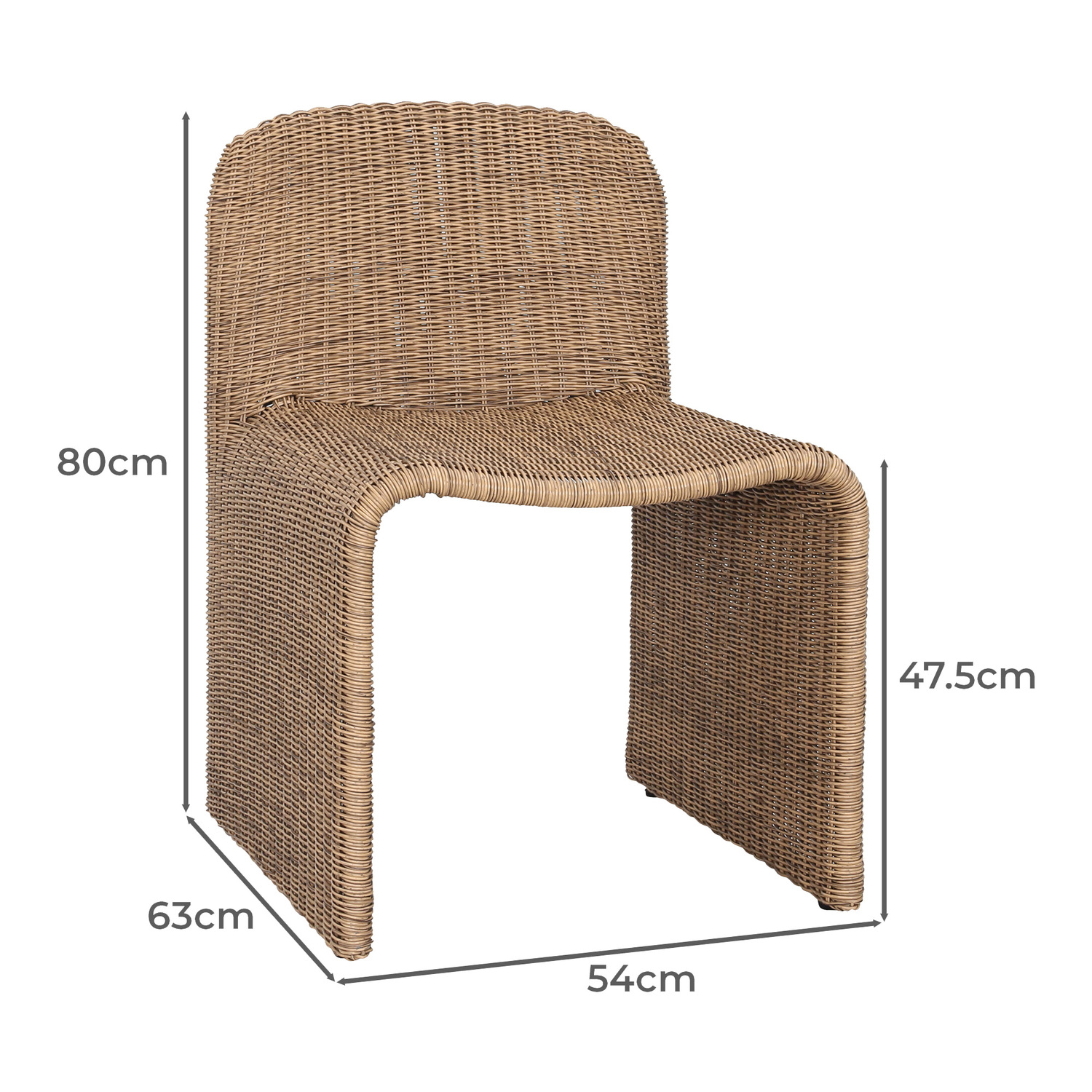 Amara Wicker Outdoor Dining Chairs