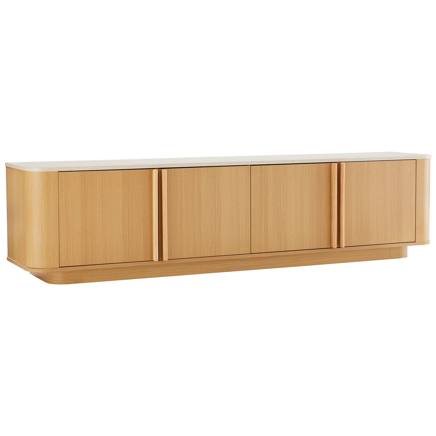 Talia 4 Door Travertine-Look TV Unit