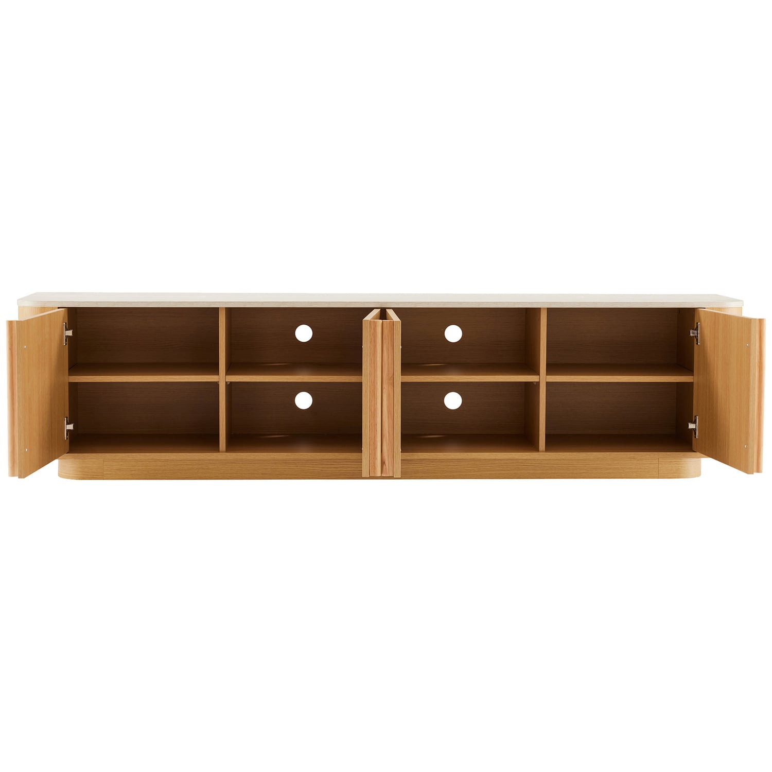 Talia 4 Door Travertine-Look TV Unit