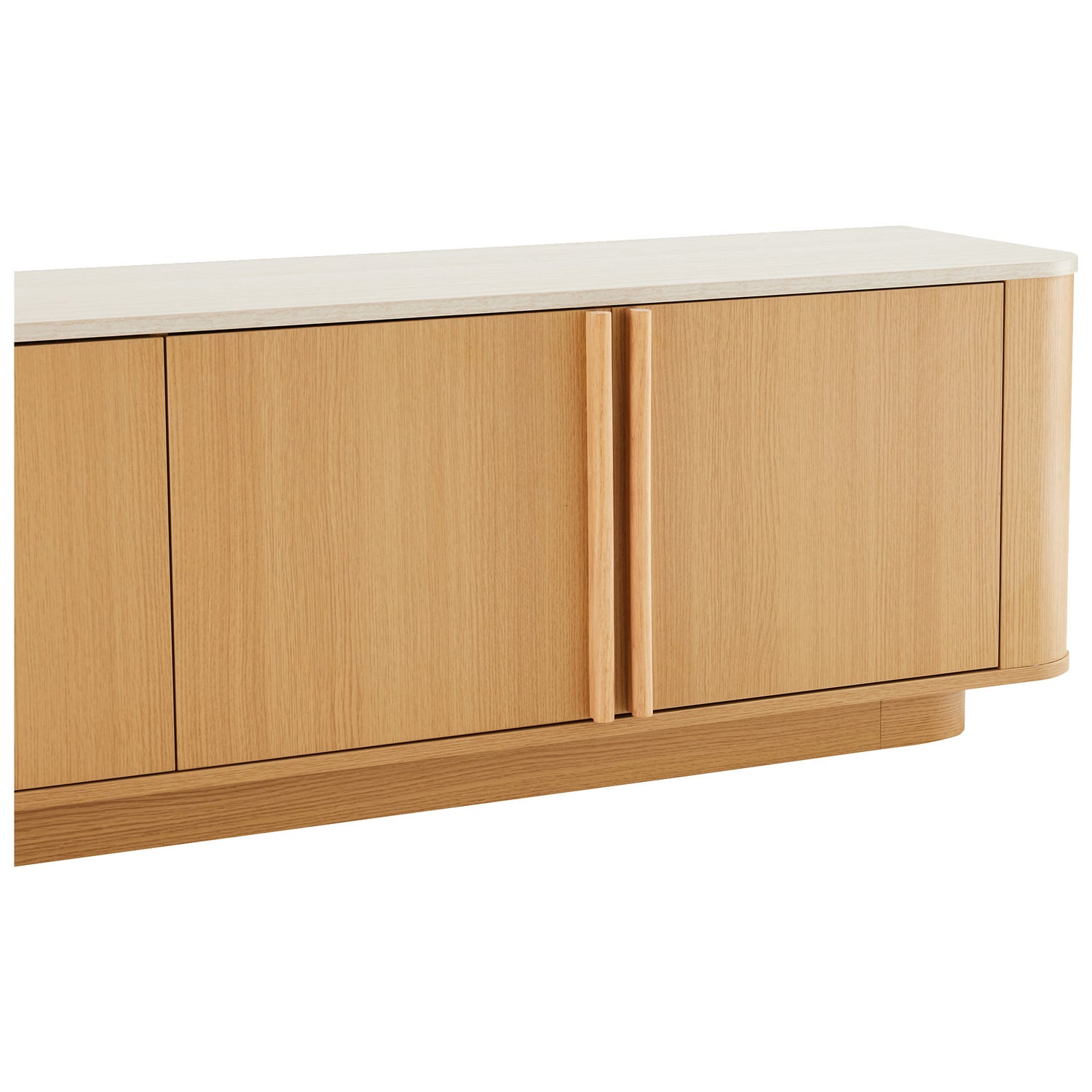Talia 4 Door Travertine-Look TV Unit
