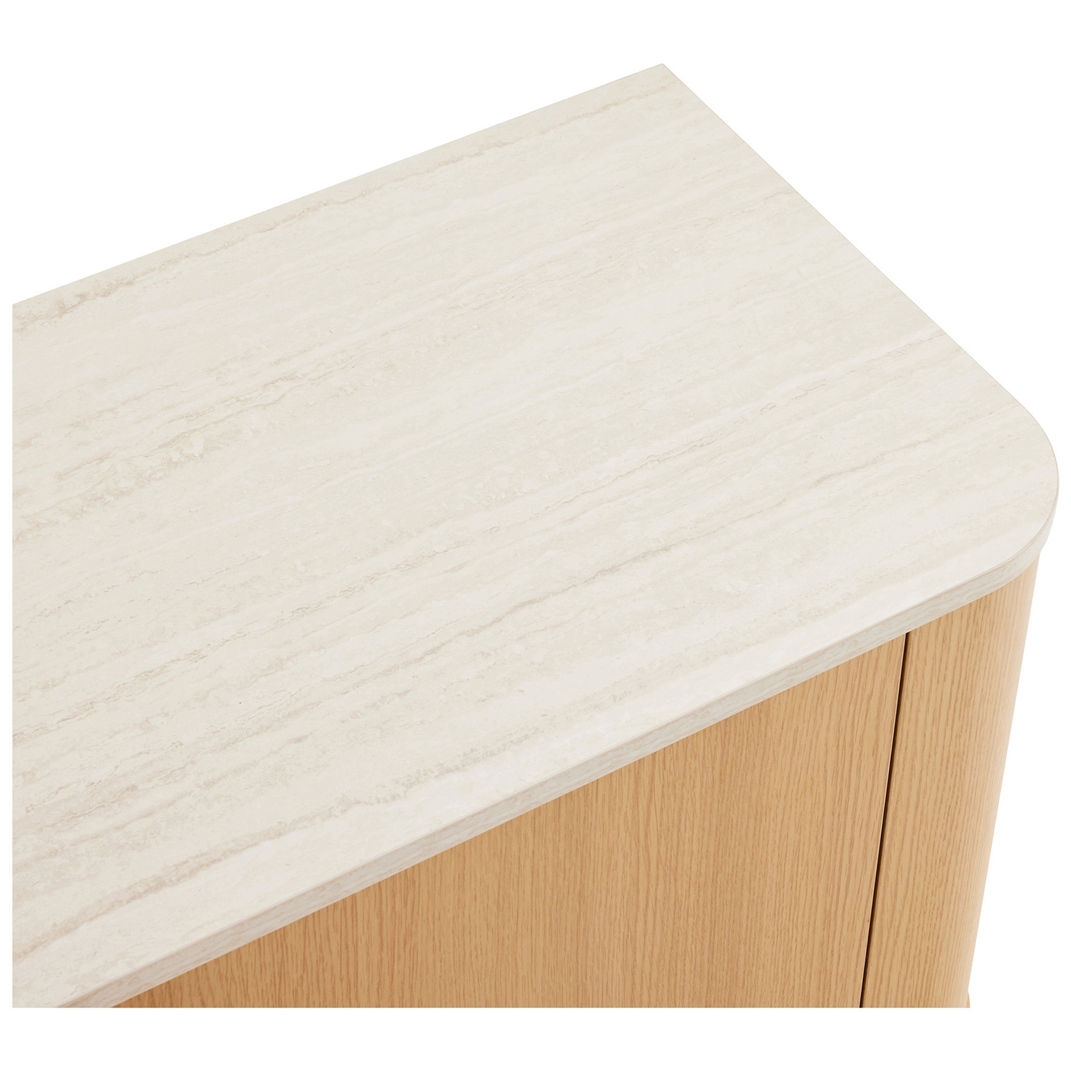 Talia 4 Door Travertine-Look TV Unit