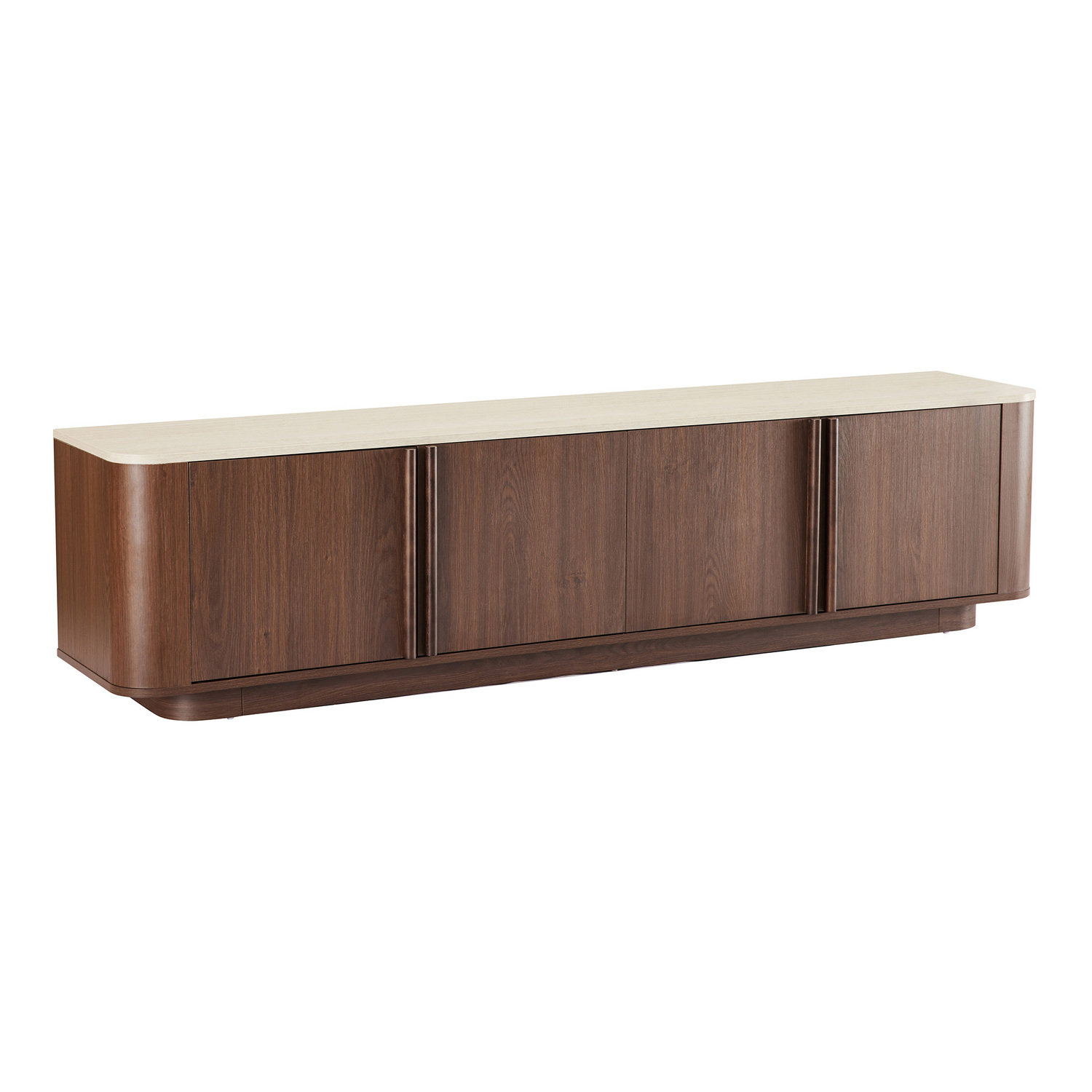 Talia 4 Door Travertine-Look TV Unit