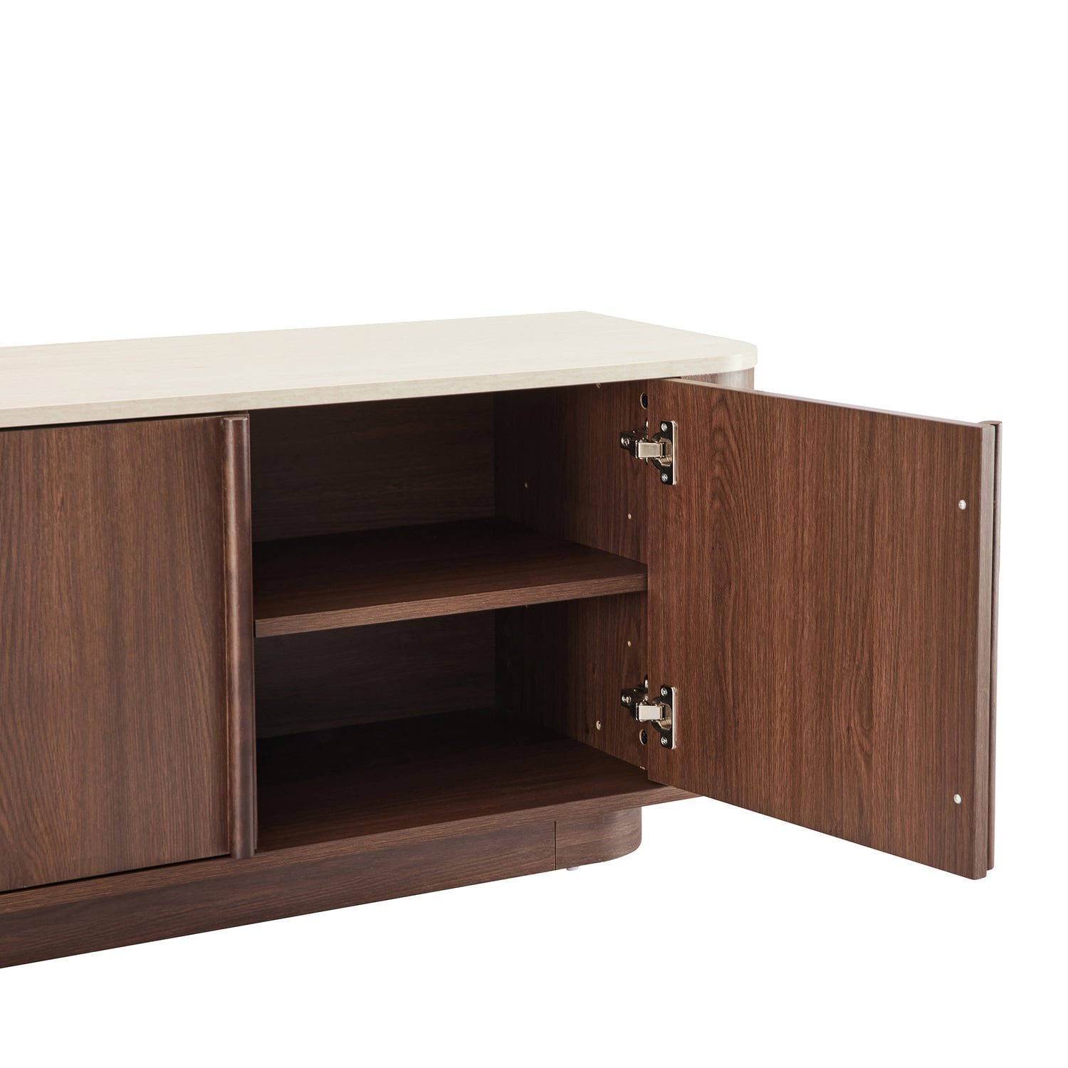 Talia 4 Door Travertine-Look TV Unit
