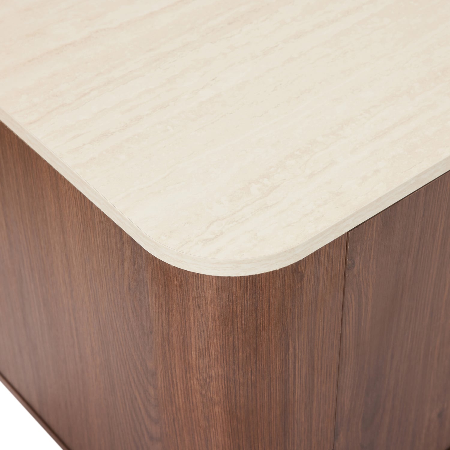 Talia 4 Door Travertine-Look TV Unit