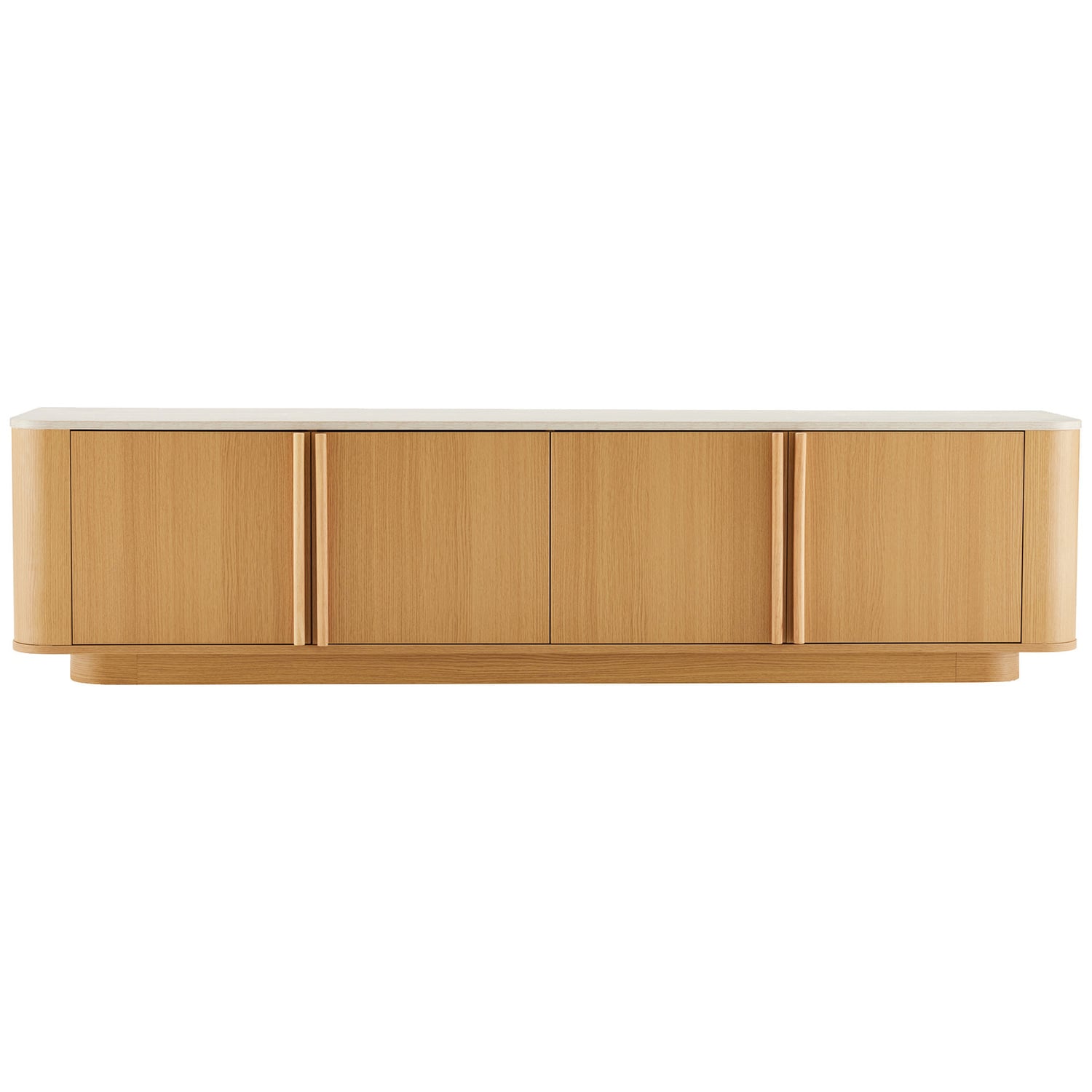 Talia 4 Door Travertine-Look TV Unit