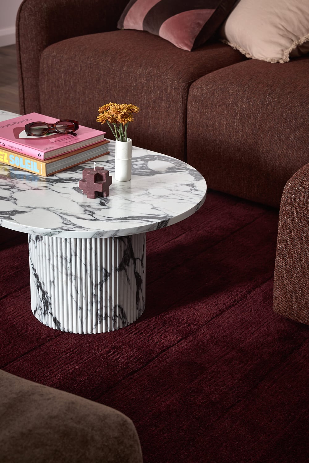 Tilly Viola Marble-Look Coffee Table