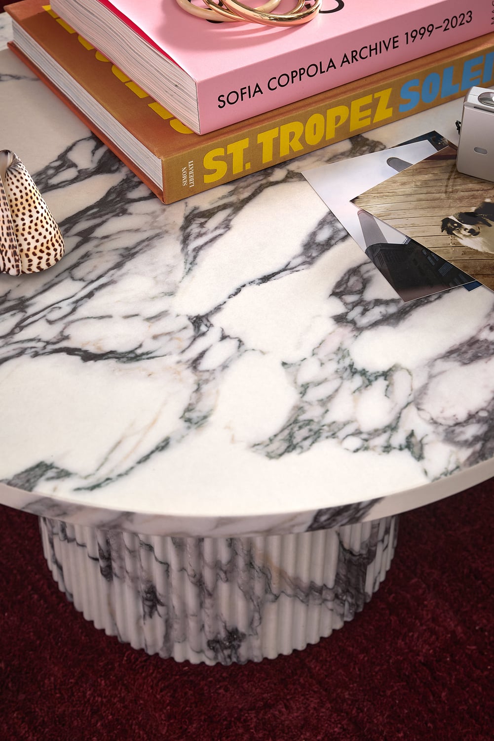 Tilly Viola Marble-Look Coffee Table