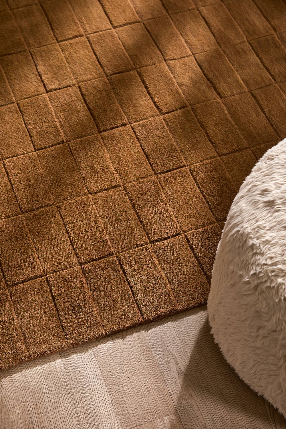 Gracie Grid Hand-Woven Wool Rug
