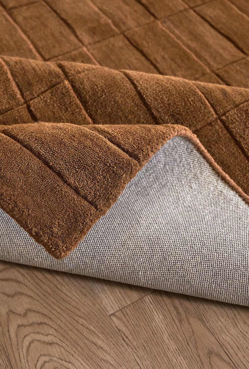Gracie Grid Hand-Woven Wool Rug