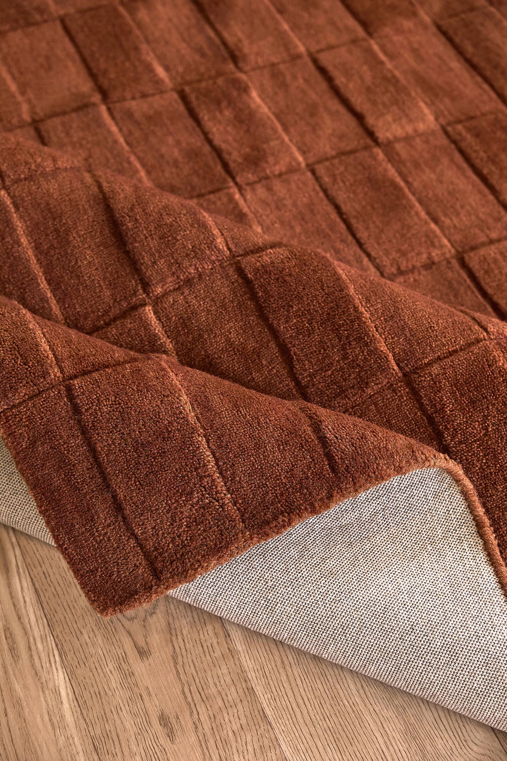 Gracie Grid Hand-Woven Wool Rug