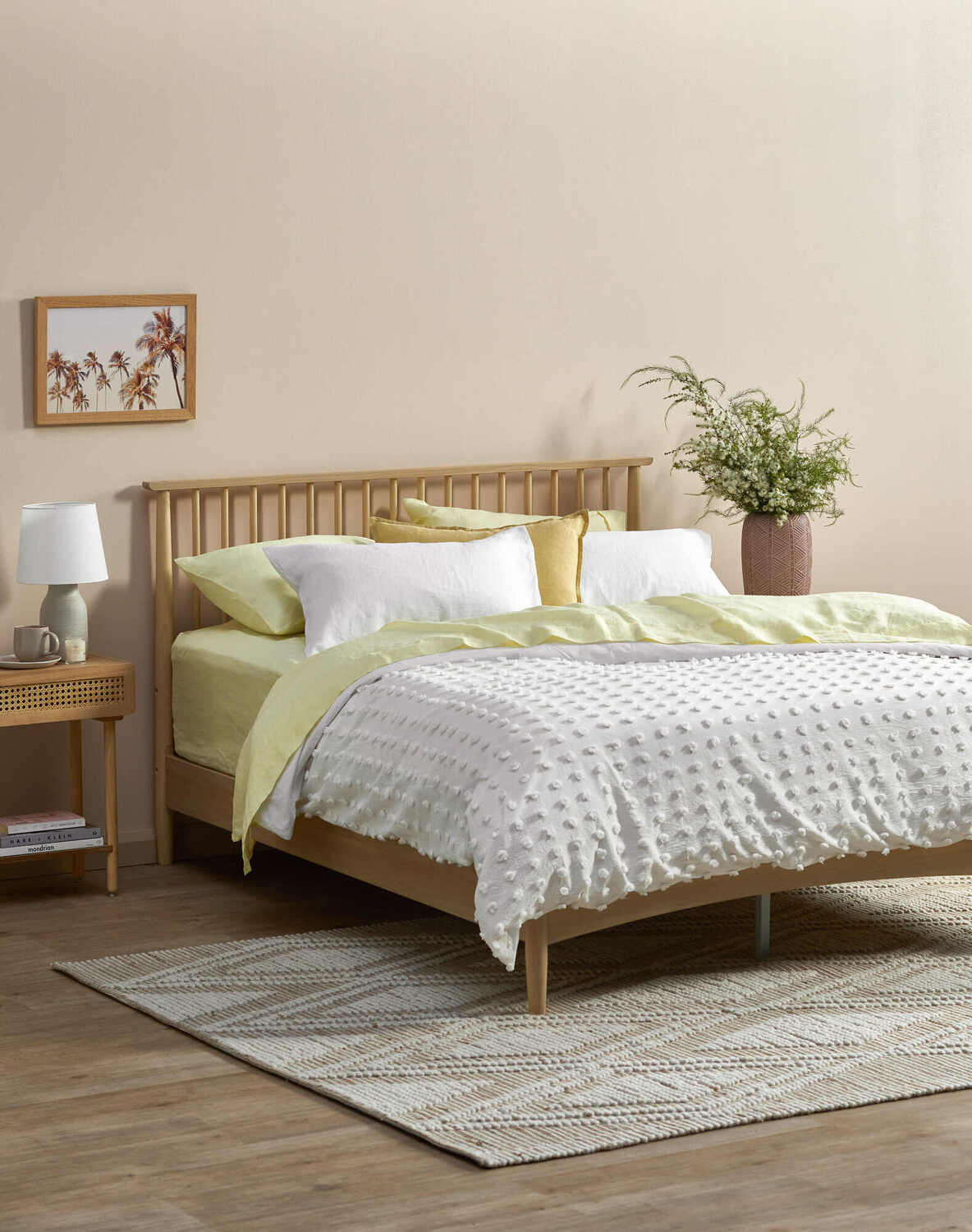 Liam Pine Wood Bed