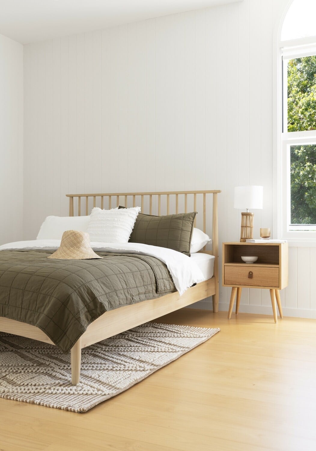 Liam Pine Wood Bed