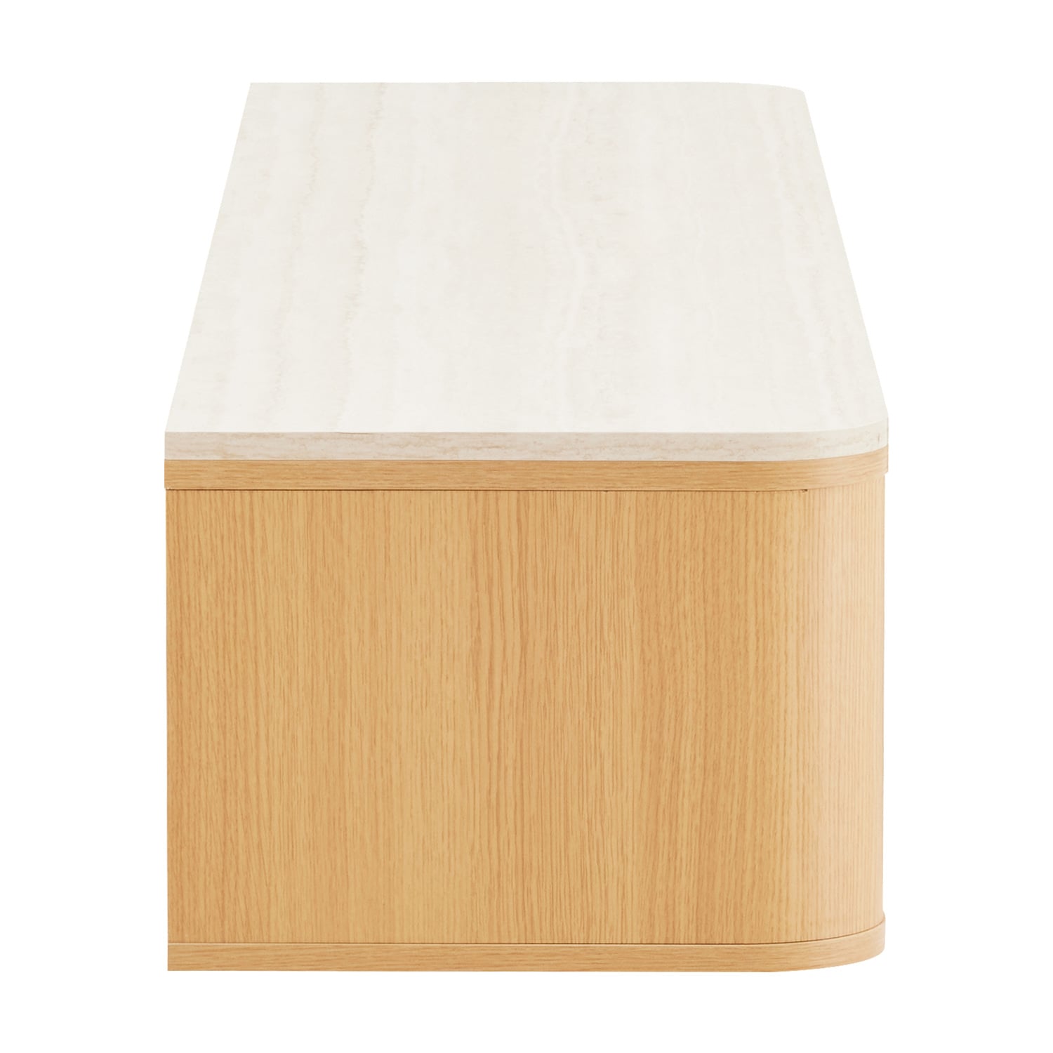 Talia Travertine-Look Wall-Mounted TV Unit
