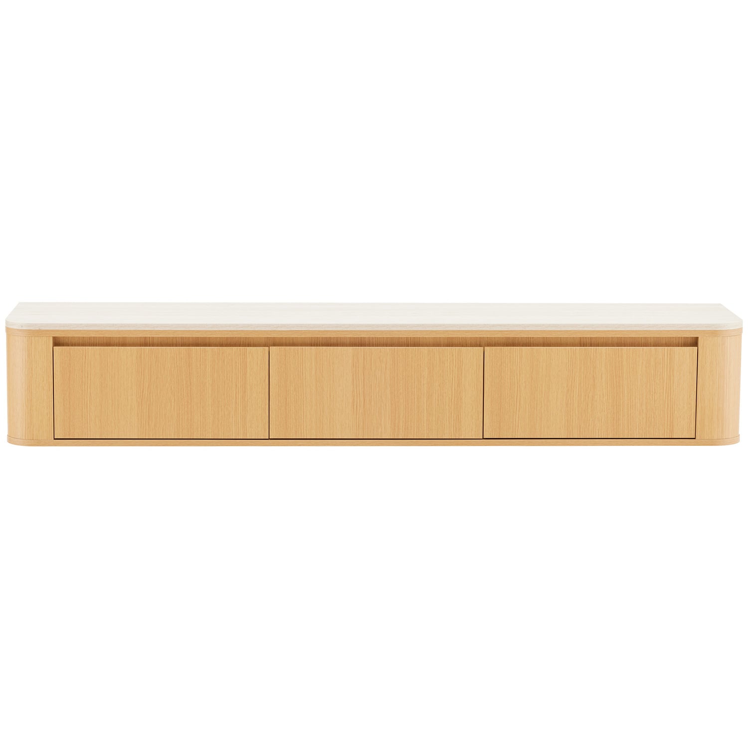 Talia Travertine-Look Wall-Mounted TV Unit
