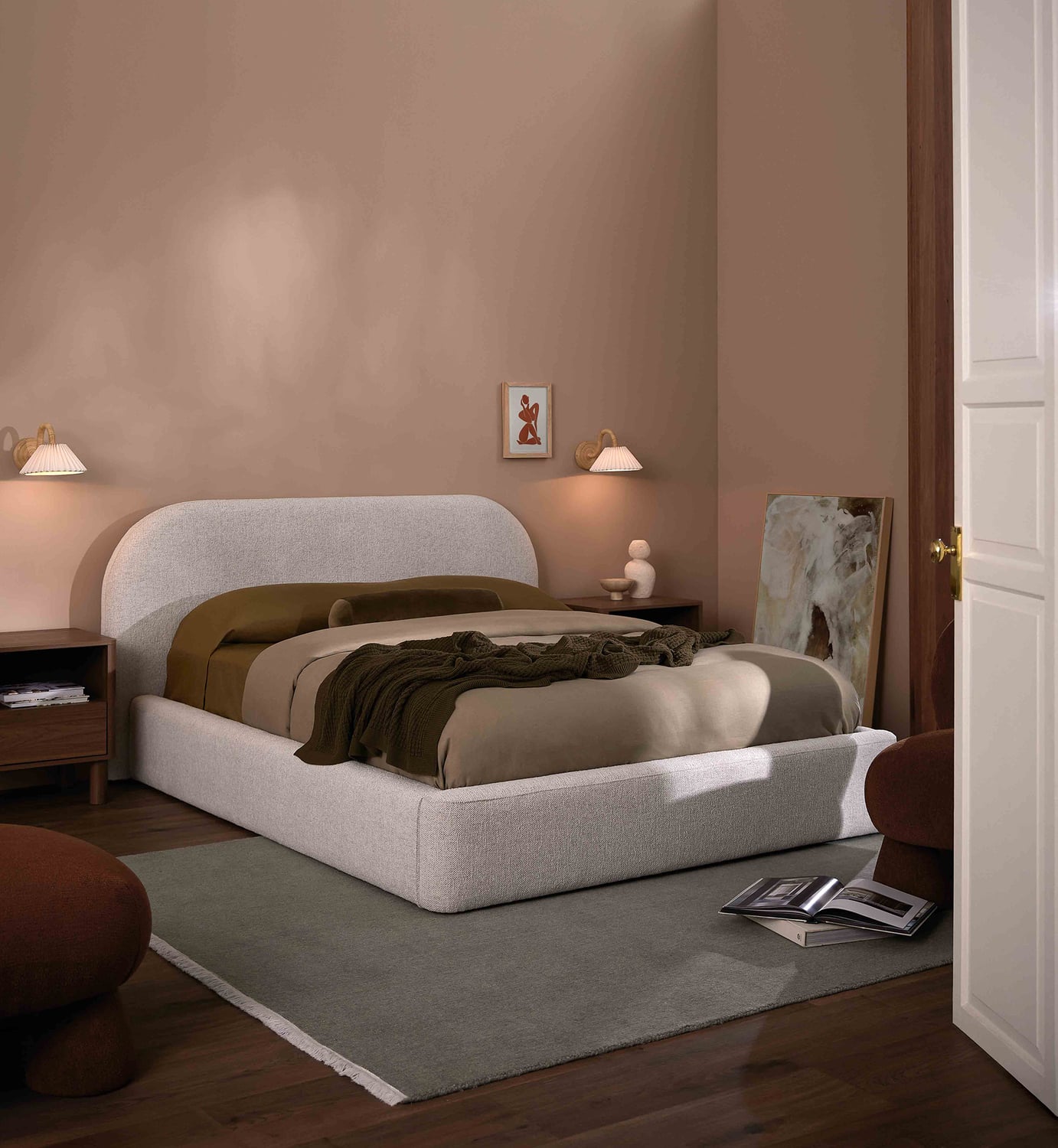 Emery Upholstered Gas Lift Storage Bed Frame
