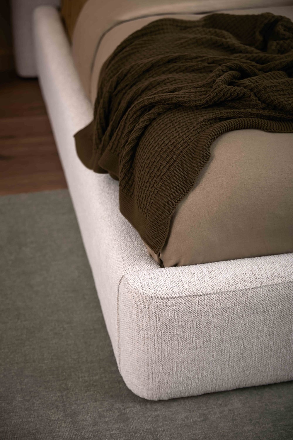 Emery Upholstered Gas Lift Storage Bed Frame