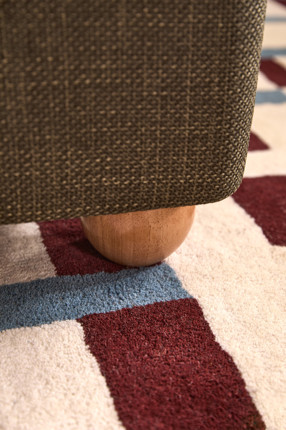 Bonnie Upholstered Ball Foot Bed