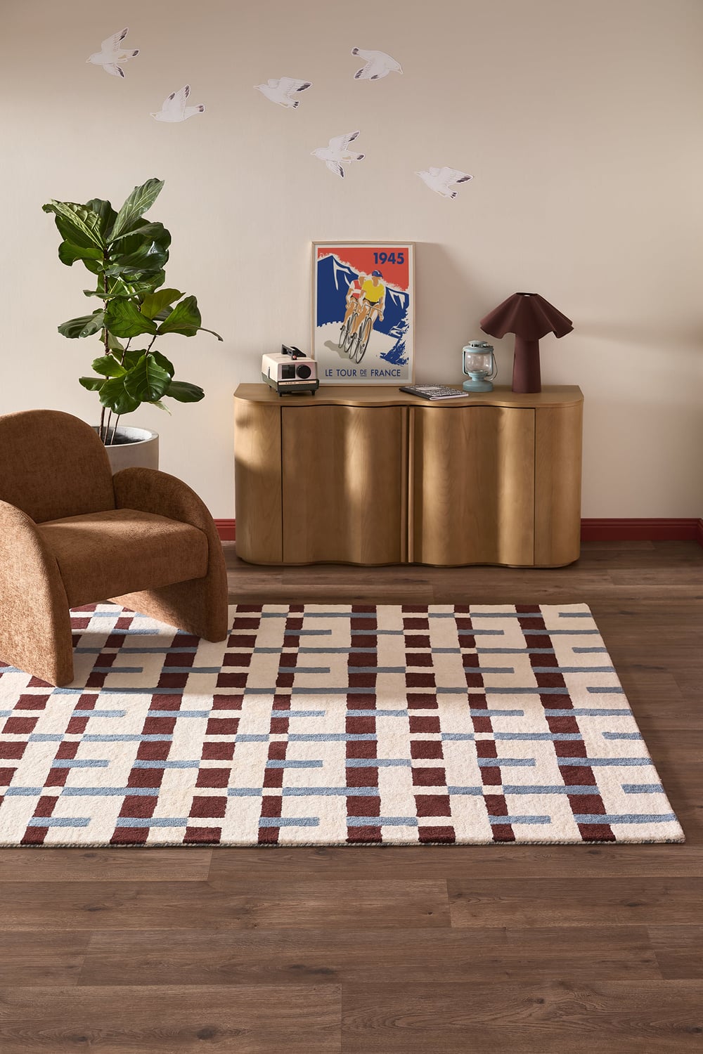 Greta Geometric Hand-Tufted Wool Rug