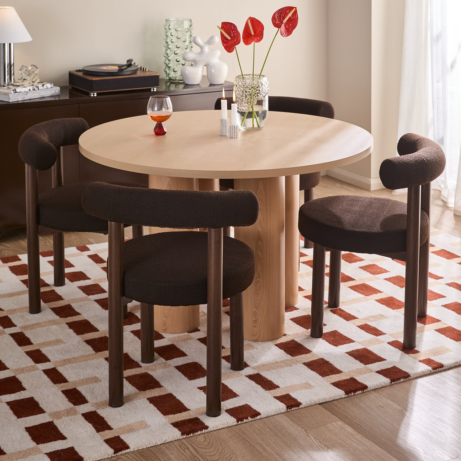 Roselin Boucle Dining Chairs