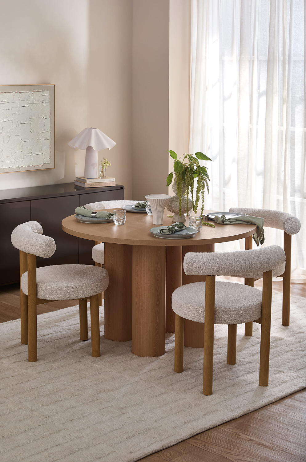 Roselin Boucle Dining Chairs