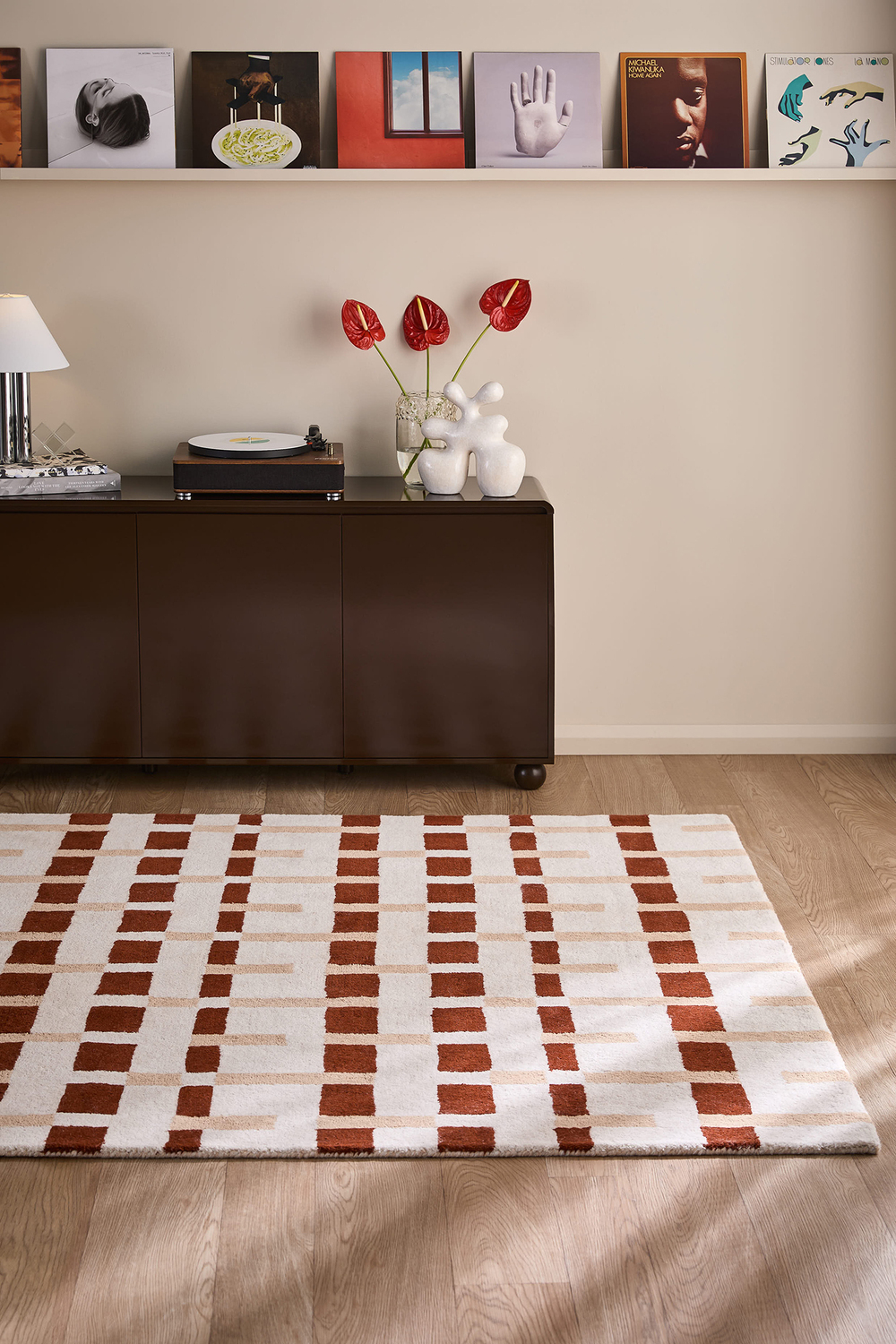 Greta Geometric Hand-Tufted Wool Rug