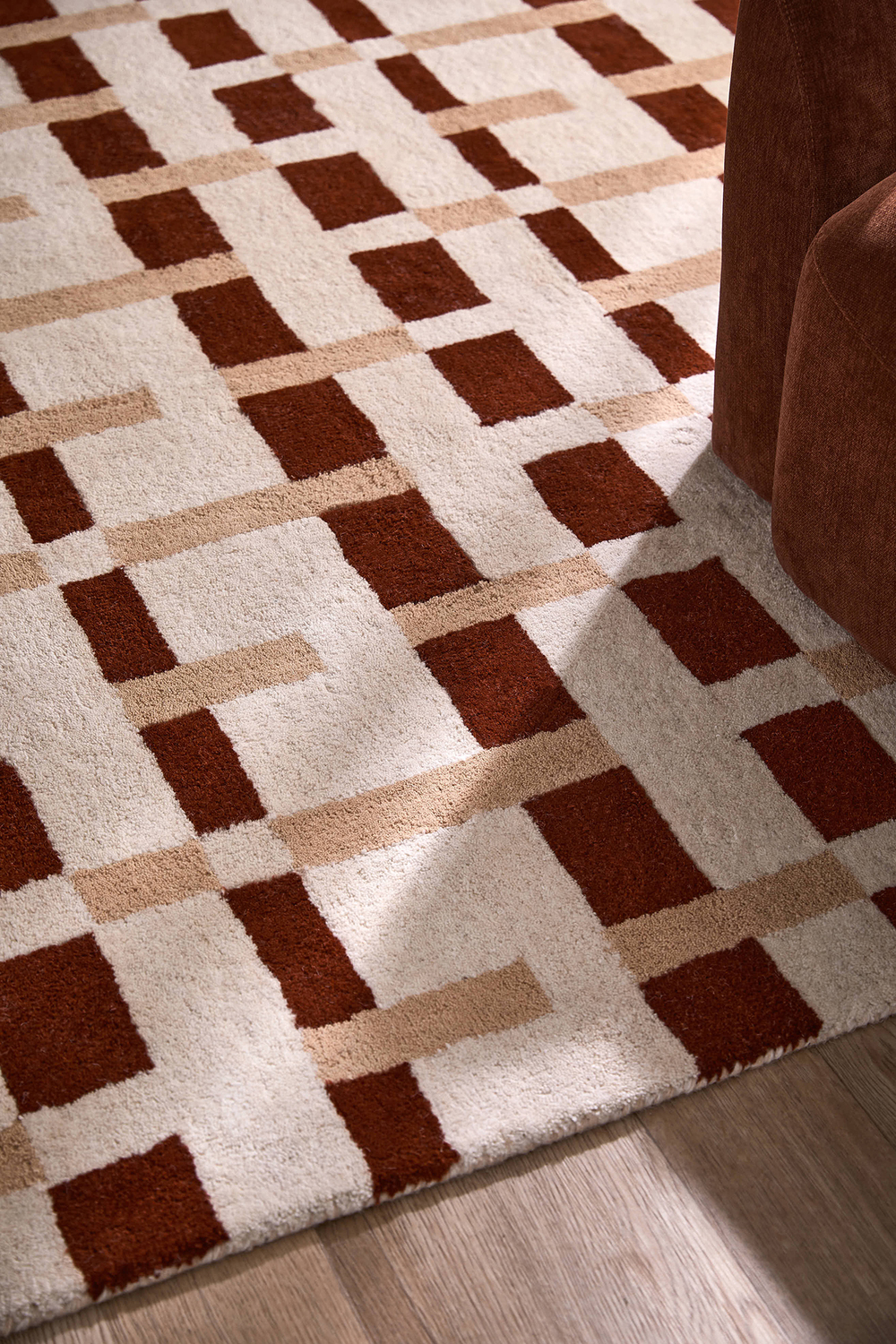 Greta Geometric Hand-Tufted Wool Rug