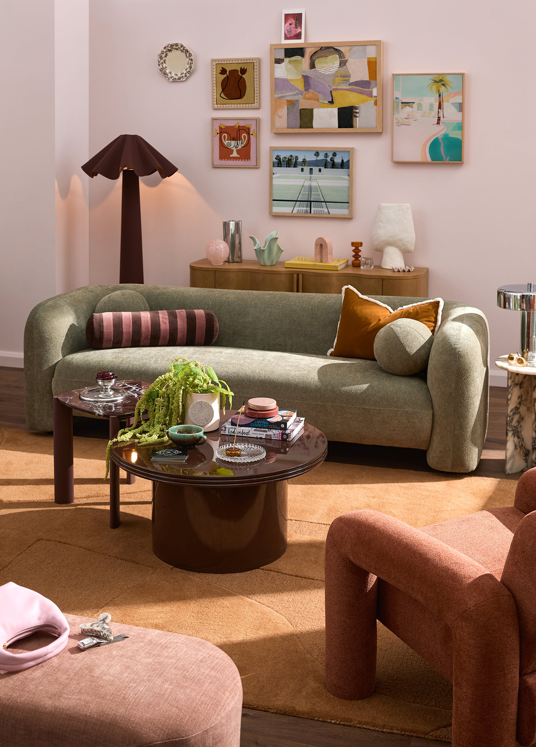 Serena 3 Seater Boucle Sofa