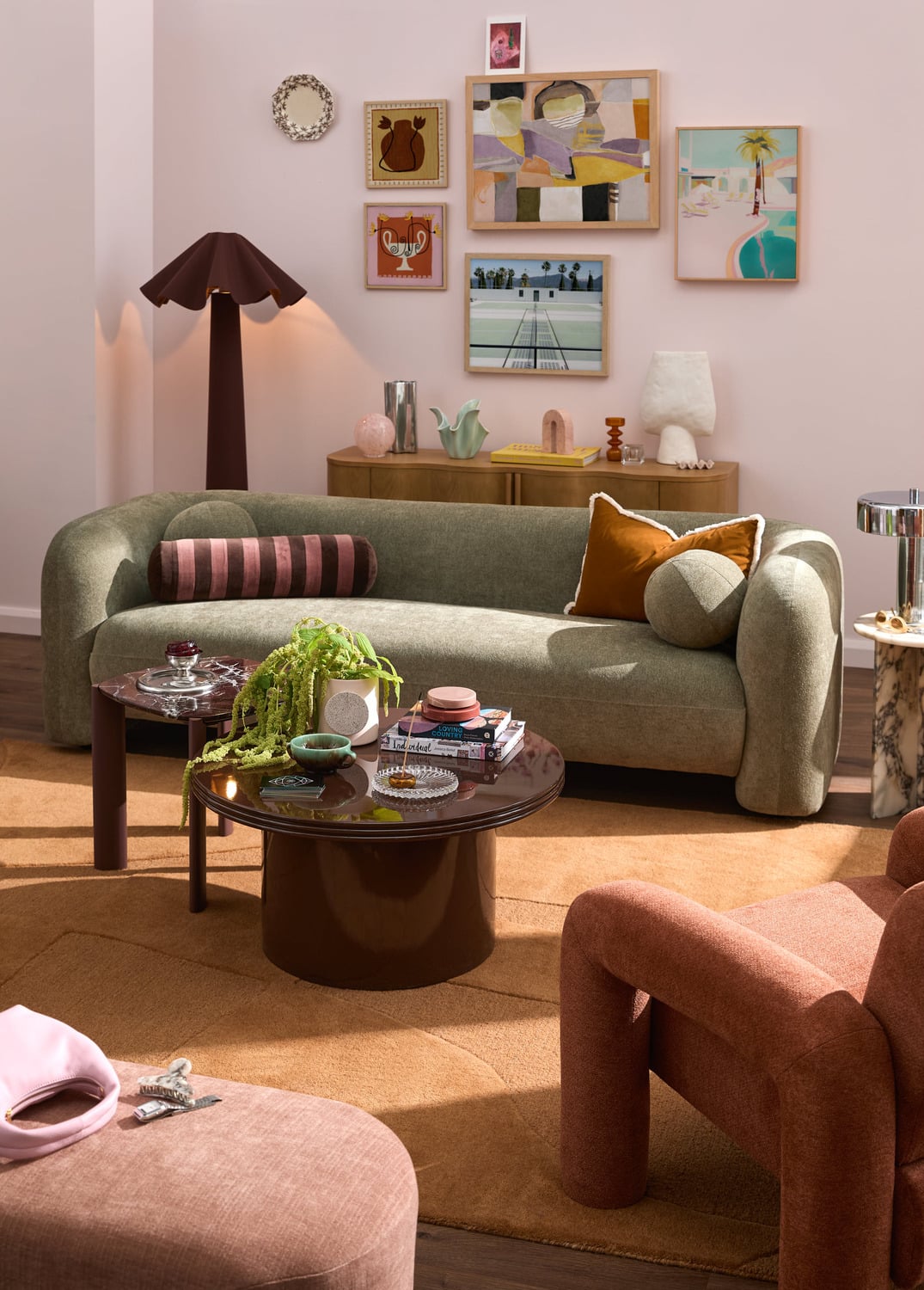 Sutton Linen Floor Lamp