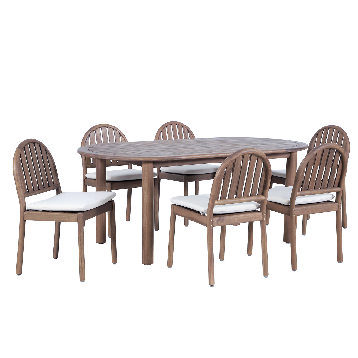 Corfu Acacia Wood Outdoor Dining Chairs