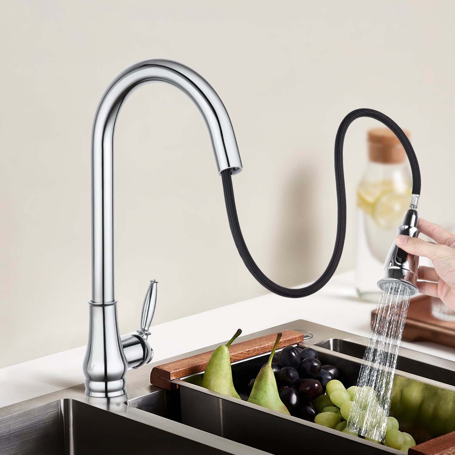 Bowral 480mm Top Mount Fireclay Kitchen Sink & Mixer Package