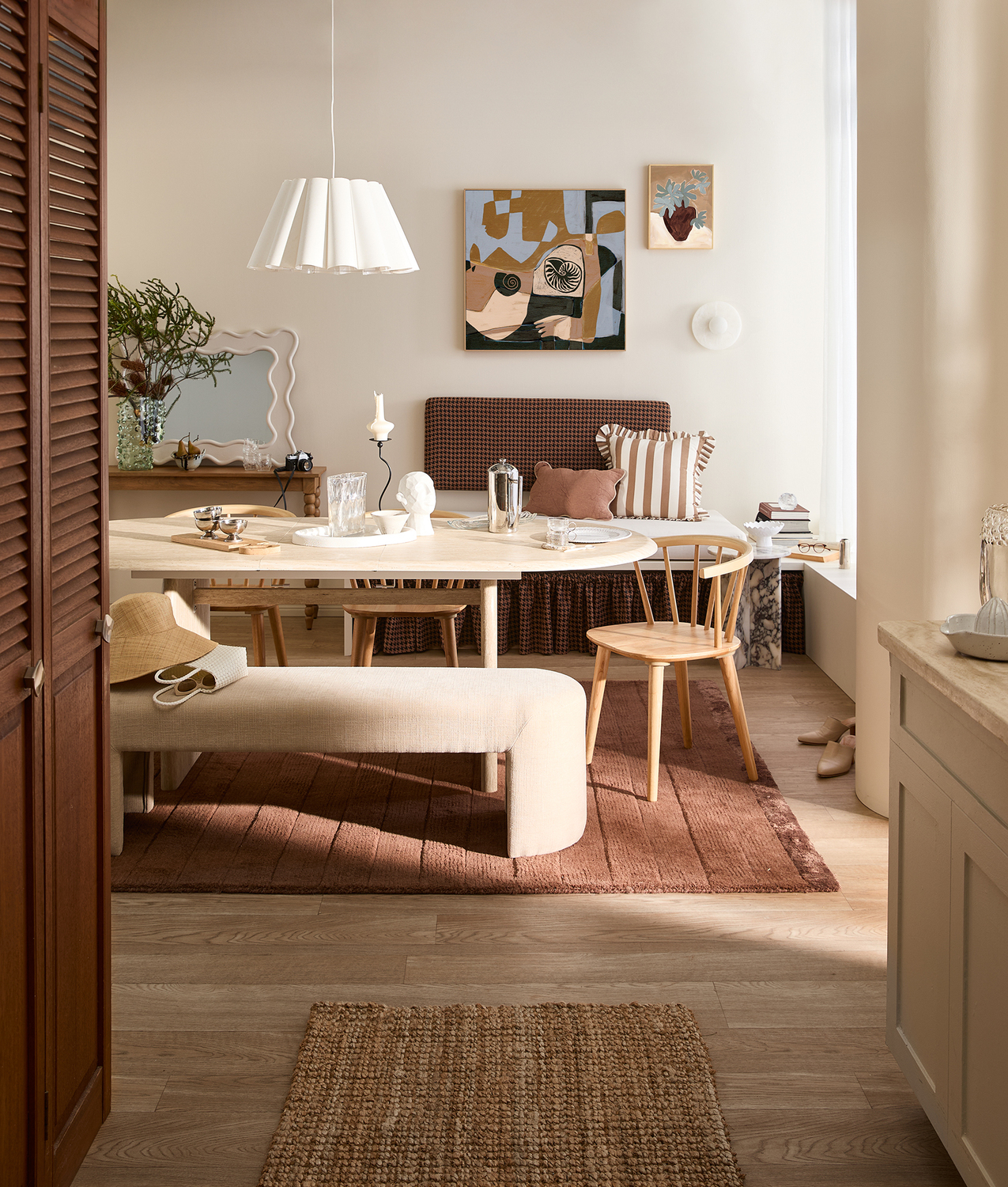 Aurora Spindle Solid Rubberwood Dining Chairs