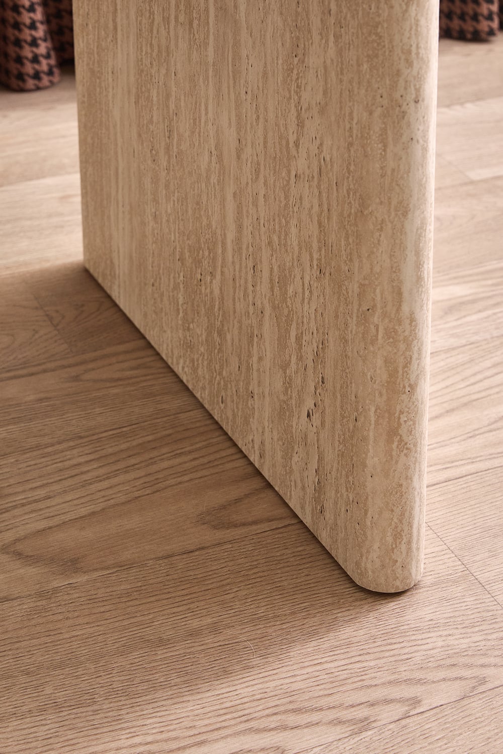 Julius Travertine-Look Extendable Dining Table