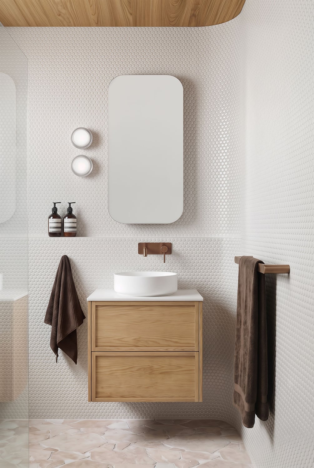 Clovelly 750mm Bronze Single Towel Rail