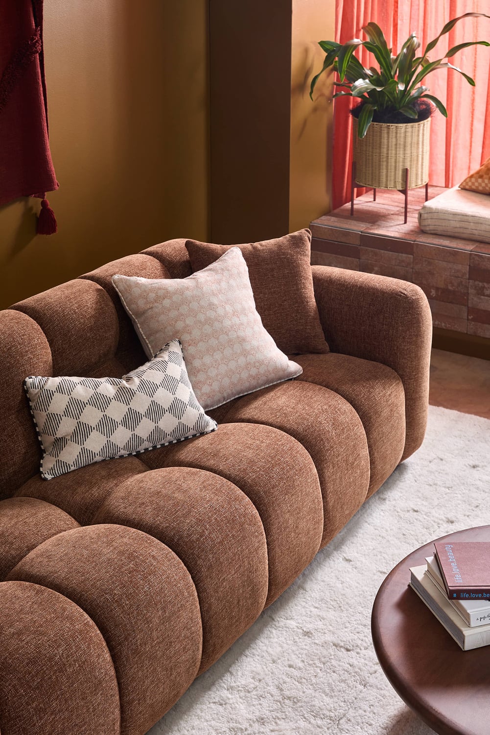 Zara 3 Seater Chenille Sofa