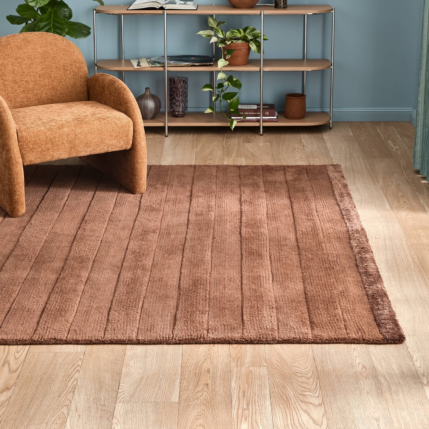 Suki Striped Hand-Woven Wool-Blend Rug