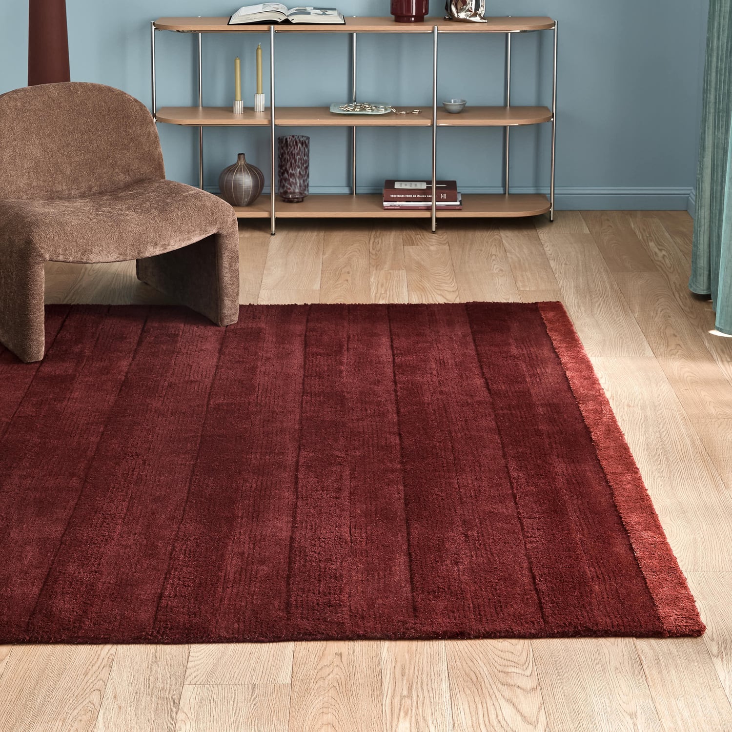 Suki Striped Hand-Woven Wool-Blend Rug
